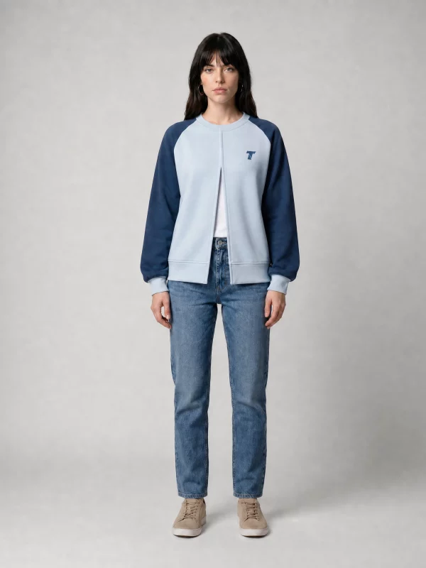 Color-Block Raglan Sweatshirt