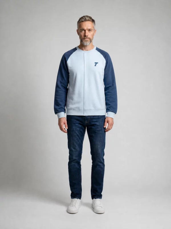 Color-Block Raglan Sweatshirt