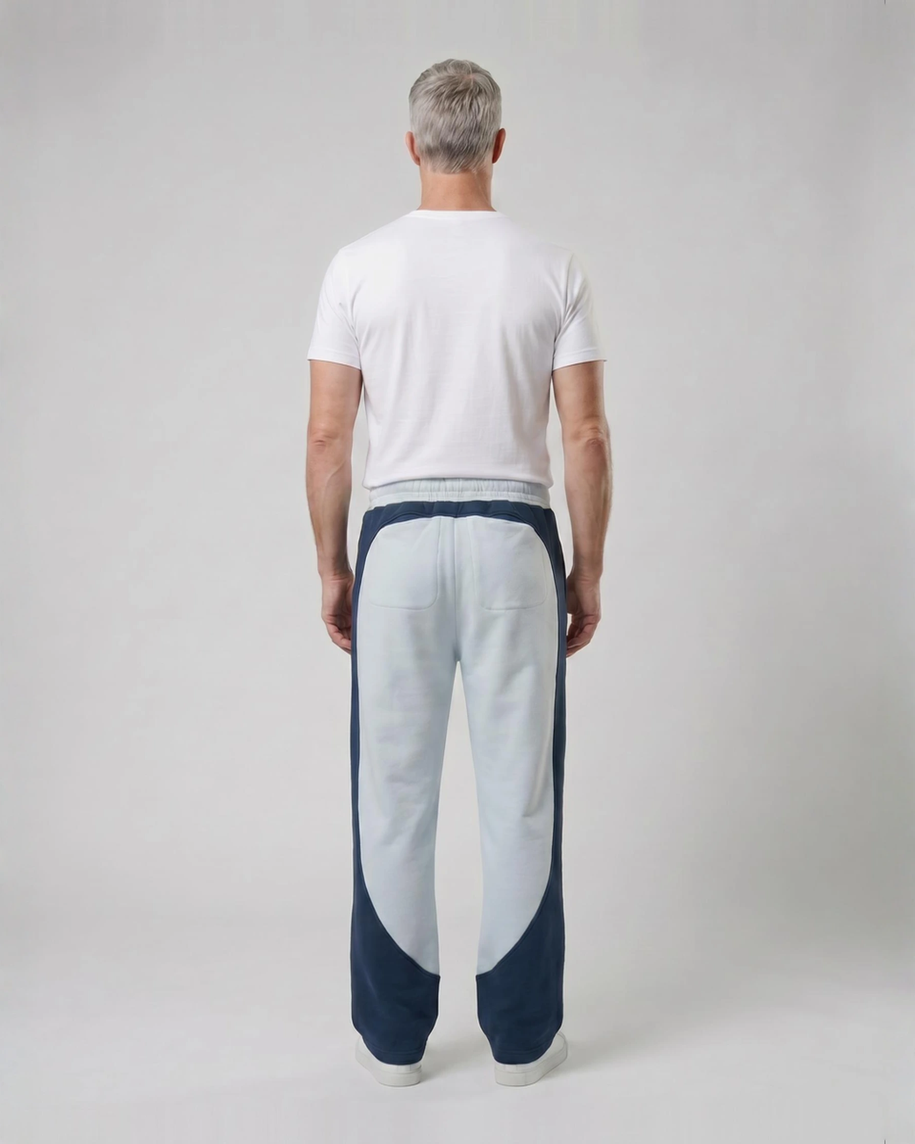 Color-Block Sweatpants - Straight Leg - Image 4