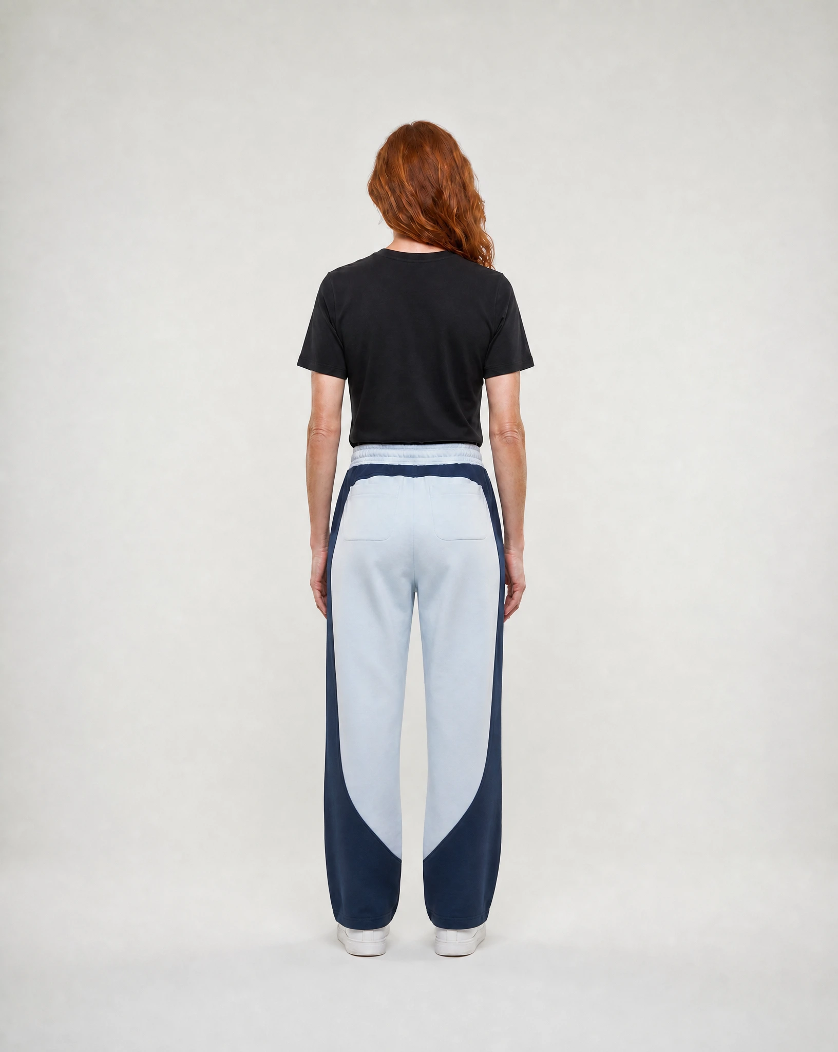 Color-Block Sweatpants - Straight Leg - Image 4