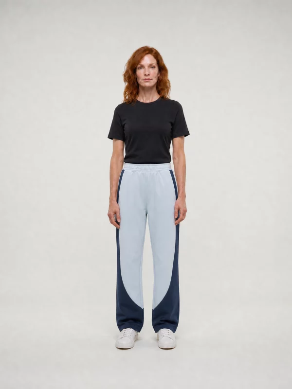 Color-Block Sweatpants - Straight Leg