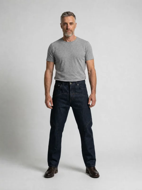 Sculpted Seam Straight Fit Denim
