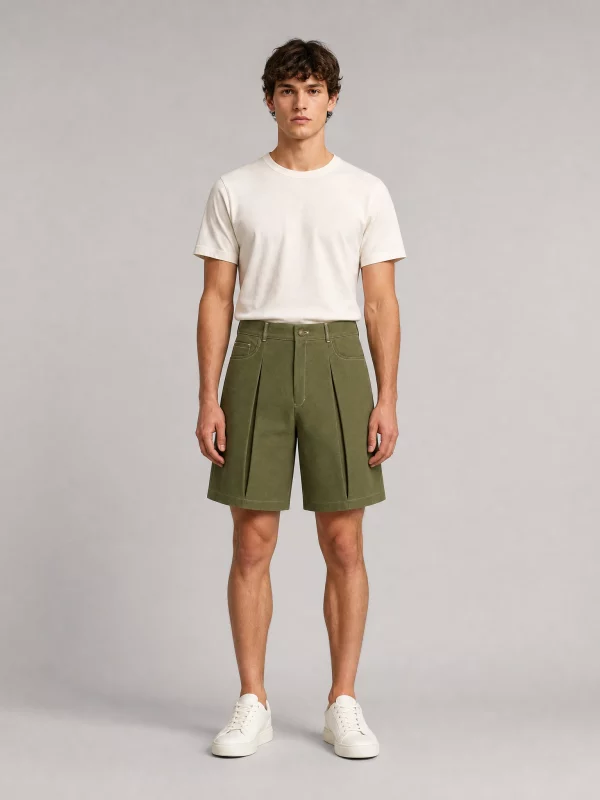 Field Pleated Shorts